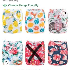 New in bag 5 pairs of AlvaBaby cloth diapers